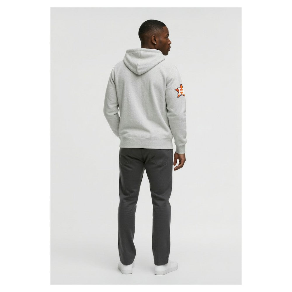 Houston Astros Champion Reverse Weave Chenille Full-Zip Hoodie Gray