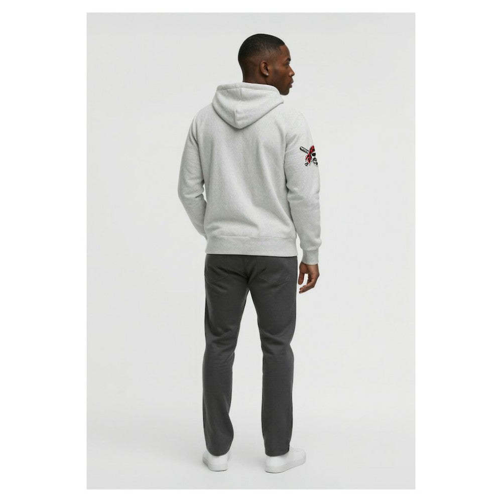 Pittsburgh Pirates Champion Reverse Weave Chenille Full-Zip Hoodie Heather Gray