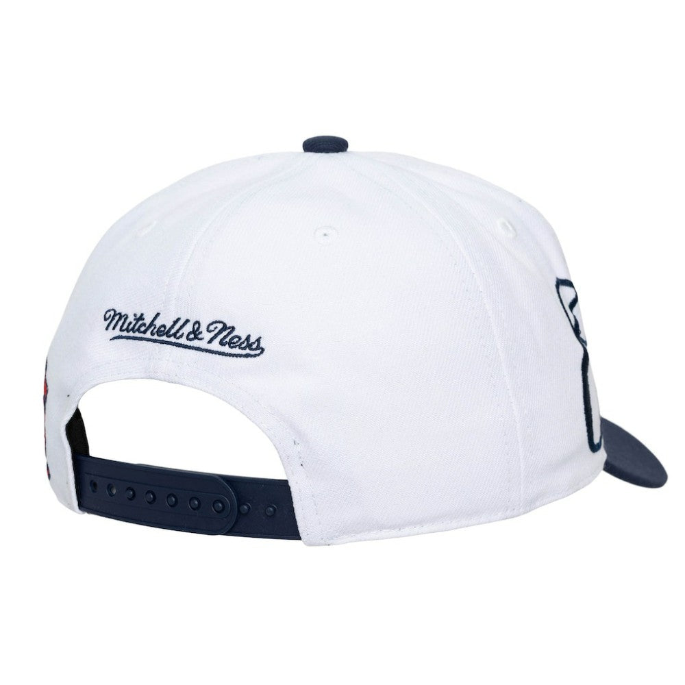 St. Louis Cardinals Unisex XL Script Pro Crown Adjustable Hat White/Navy | Mitchell & Ness
