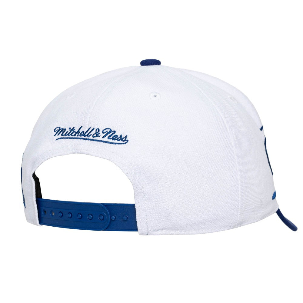 Los Angeles Dodgers Unisex XL Script Pro Crown Snapback Hat White/Royal | Mitchell & Ness