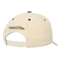 New York Yankees Unisex Camo Logo Pro Crown Snapback Hat Cream | Mitchell & Ness