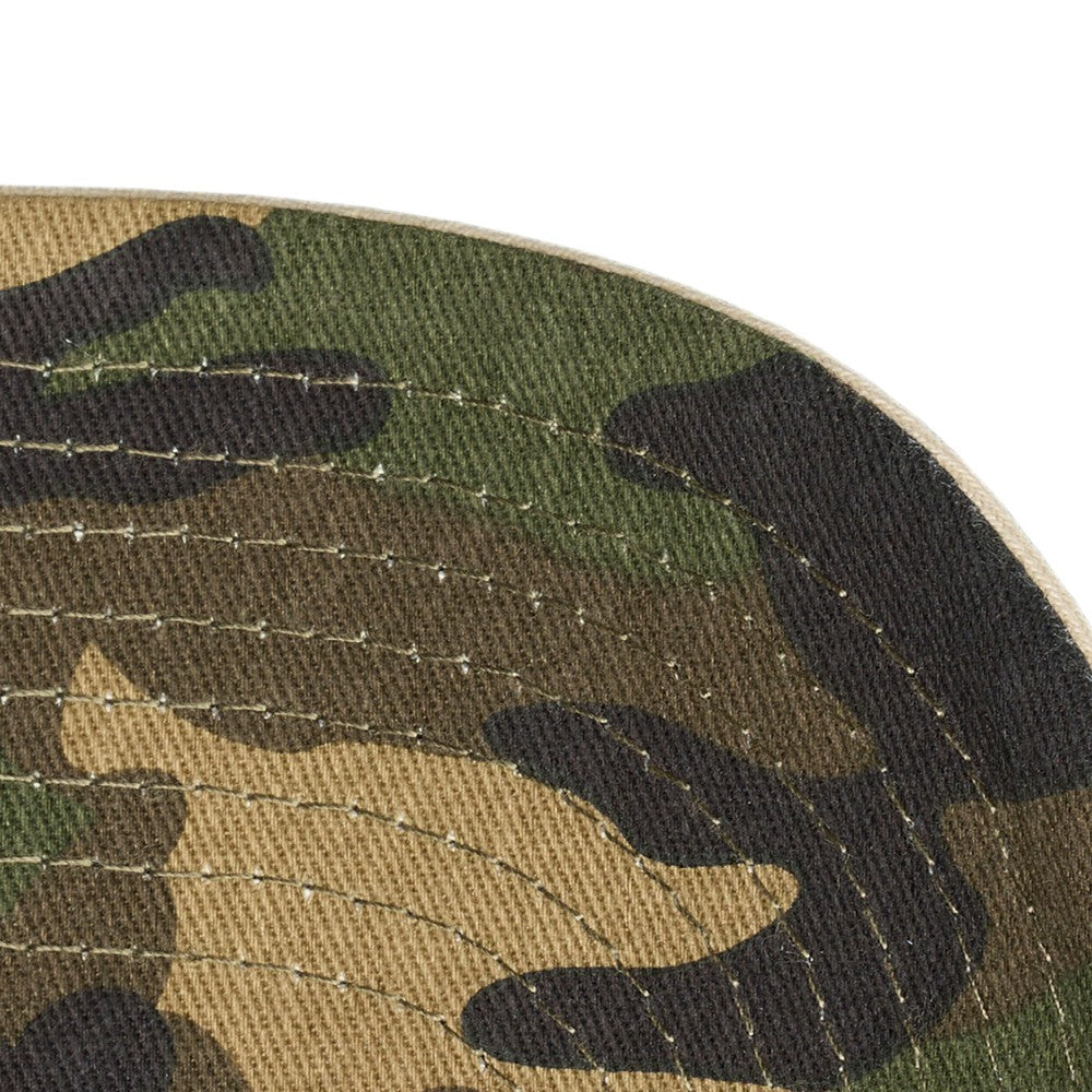 Cleveland Guardians Unisex Camo Logo Pro Crown Snapback Hat Cream | Mitchell & Ness