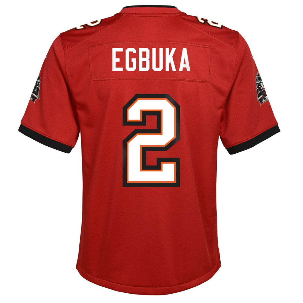 Emeka Egbuka Tampa Bay Buccaneers Youth Team Game Jersey - Red