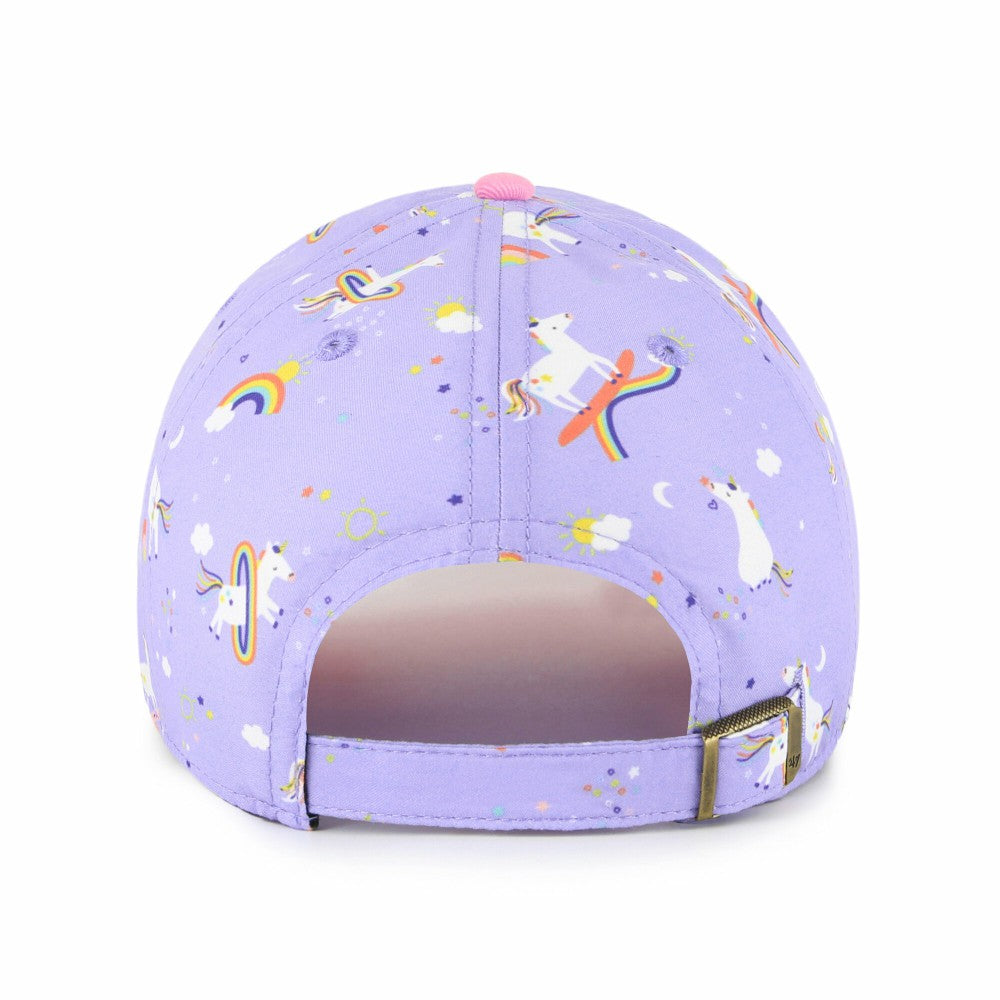 Cleveland Guardians Girls Youth Unicorn Clean Up Adjustable Hat Lavender | 47 brand