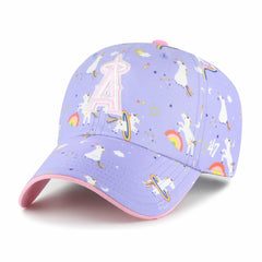 Los Angeles Angels Girls Youth Unicorn Clean Up Adjustable Hat Lavender | 47 brand