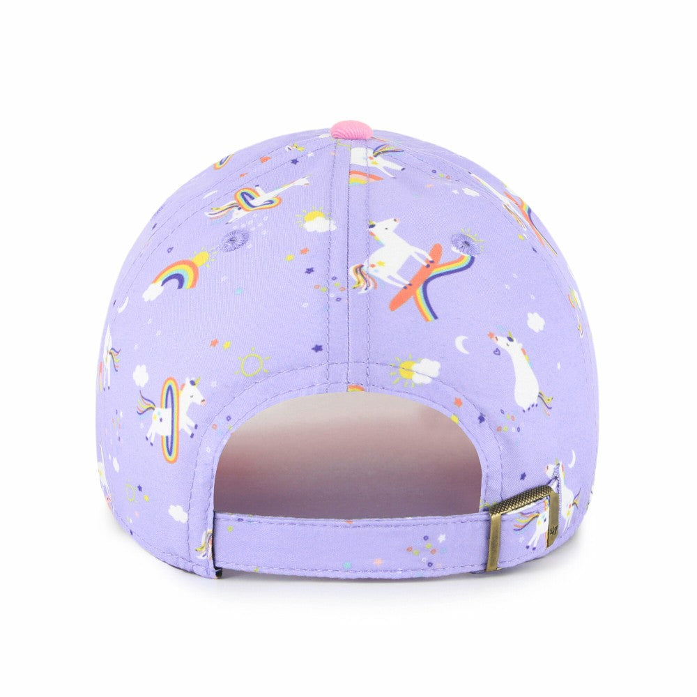 Los Angeles Angels Girls Youth Unicorn Clean Up Adjustable Hat Lavender | 47 brand