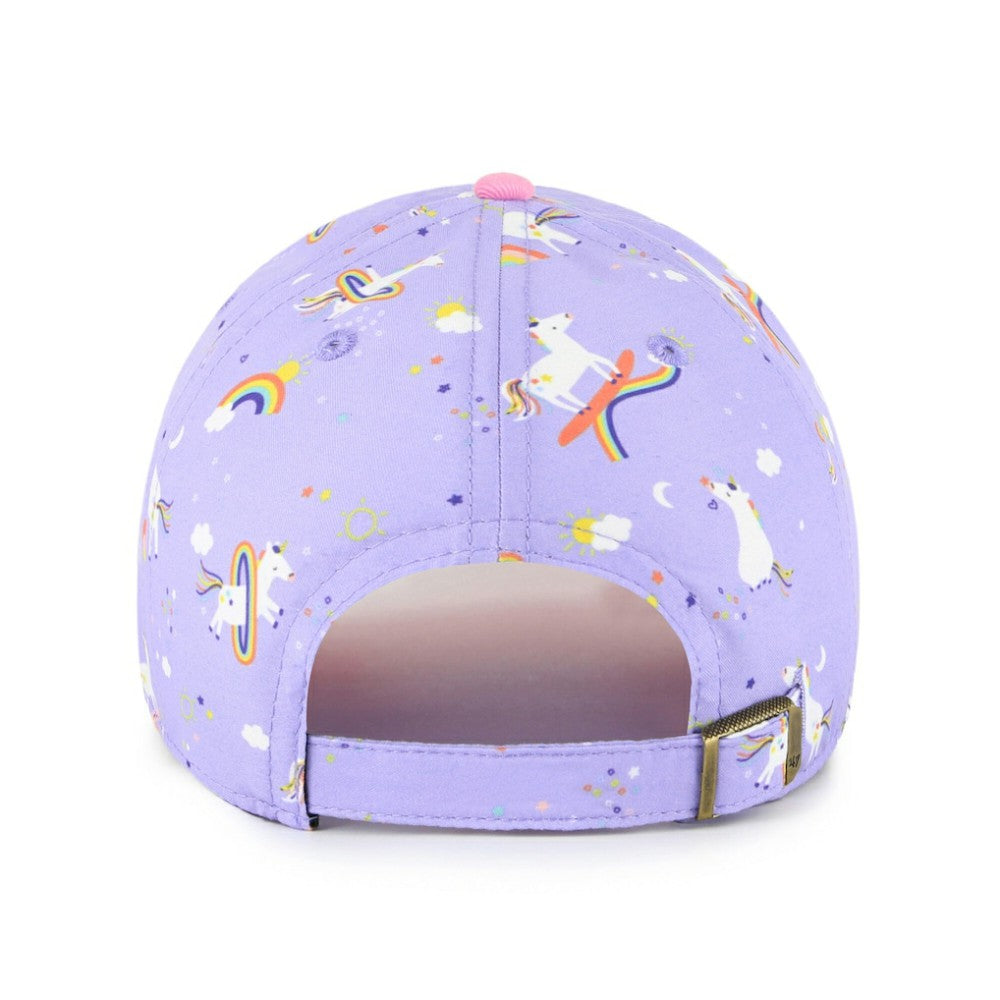 Tampa Bay Rays Girls Youth Unicorn Clean Up Adjustable Hat Lavender | 47 brand