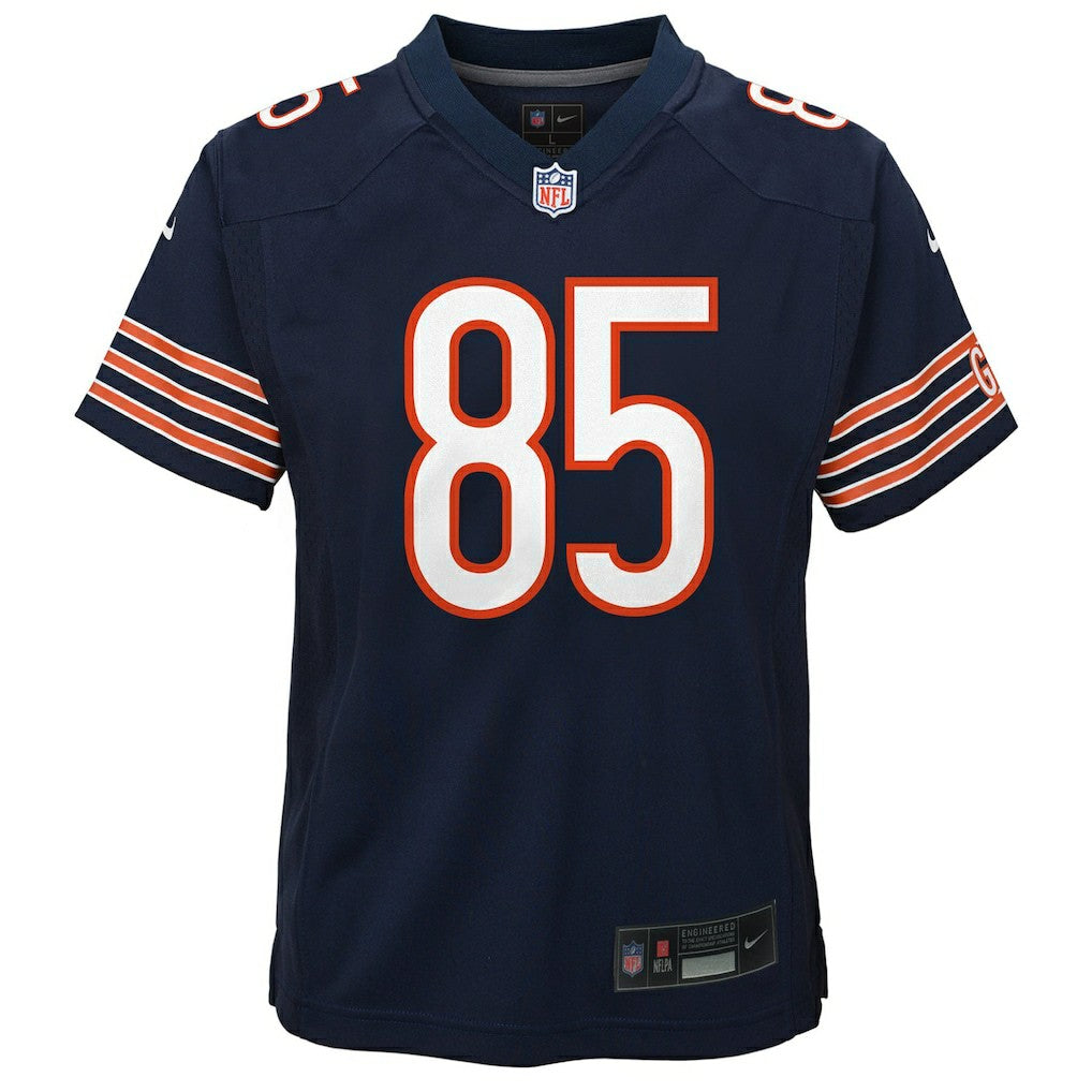 Cole Kmet Chicago Bears Youth Team Game Jersey - Navy