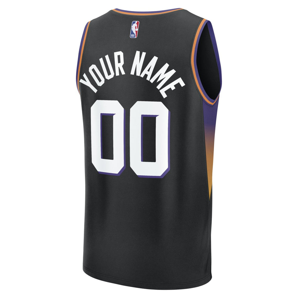 Phoenix Suns Fastbreak Custom Jersey - Statement Edition - Black