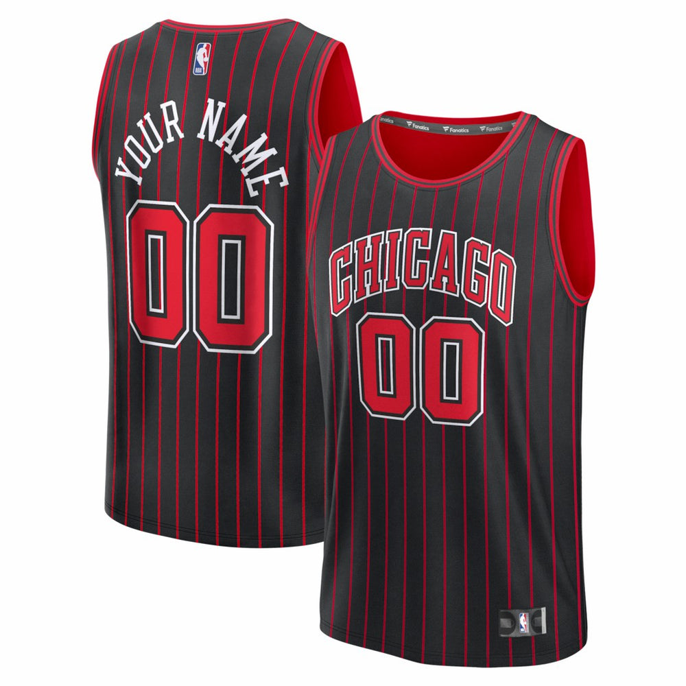 Chicago Bulls Youth Fastbreak Custom Jersey sale - Statement Editi- Black