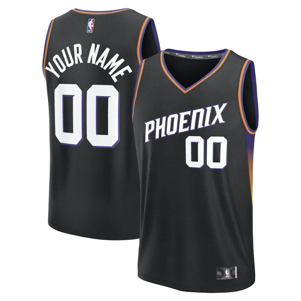 Phoenix Suns Youth Fastbreak Custom Jersey - Statement Edition - Black