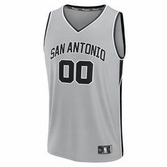 San Antonio Spurs Youth Fastbreak Custom Jersey - Statement Edition - Silver