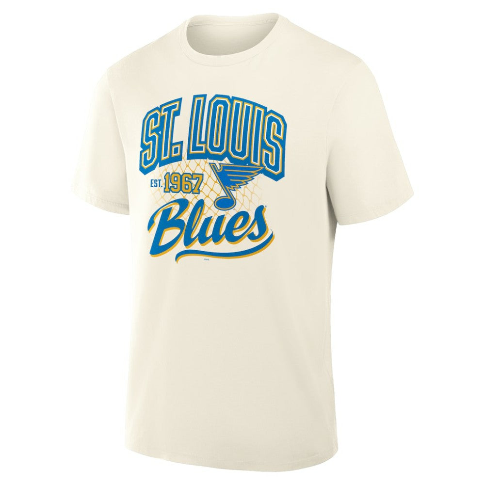 St. Louis Blues Fanatics Male Legacy T-Shirt Cream