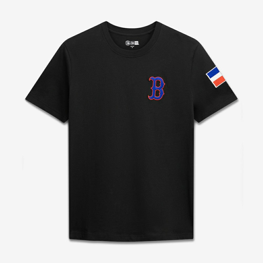 Boston Red Sox Dominican Republic Country Flag T-Shirt Black | New Era