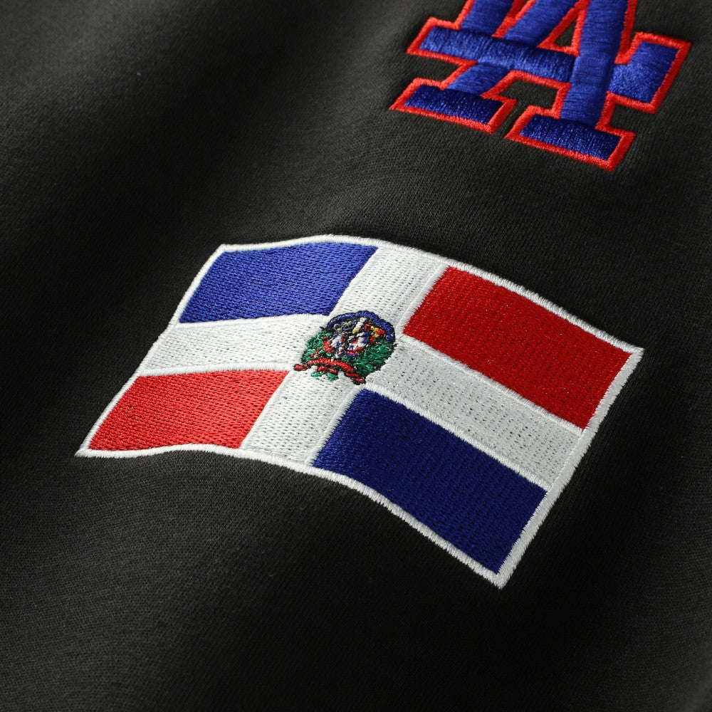 Los Angeles Dodgers Dominican Republic Country Flag Hoodie Black | New Era
