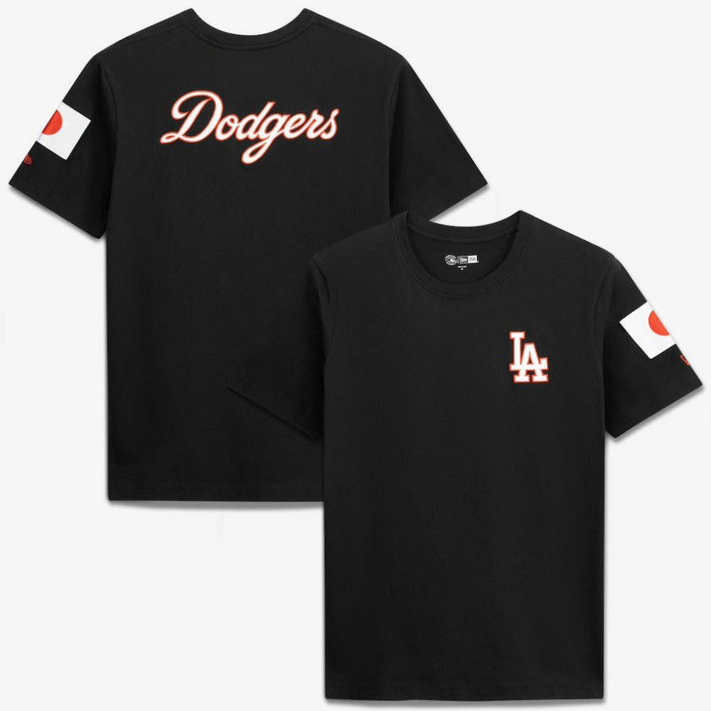 Los Angeles Dodgers Japan Country Flag T-Shirt Black | New Era