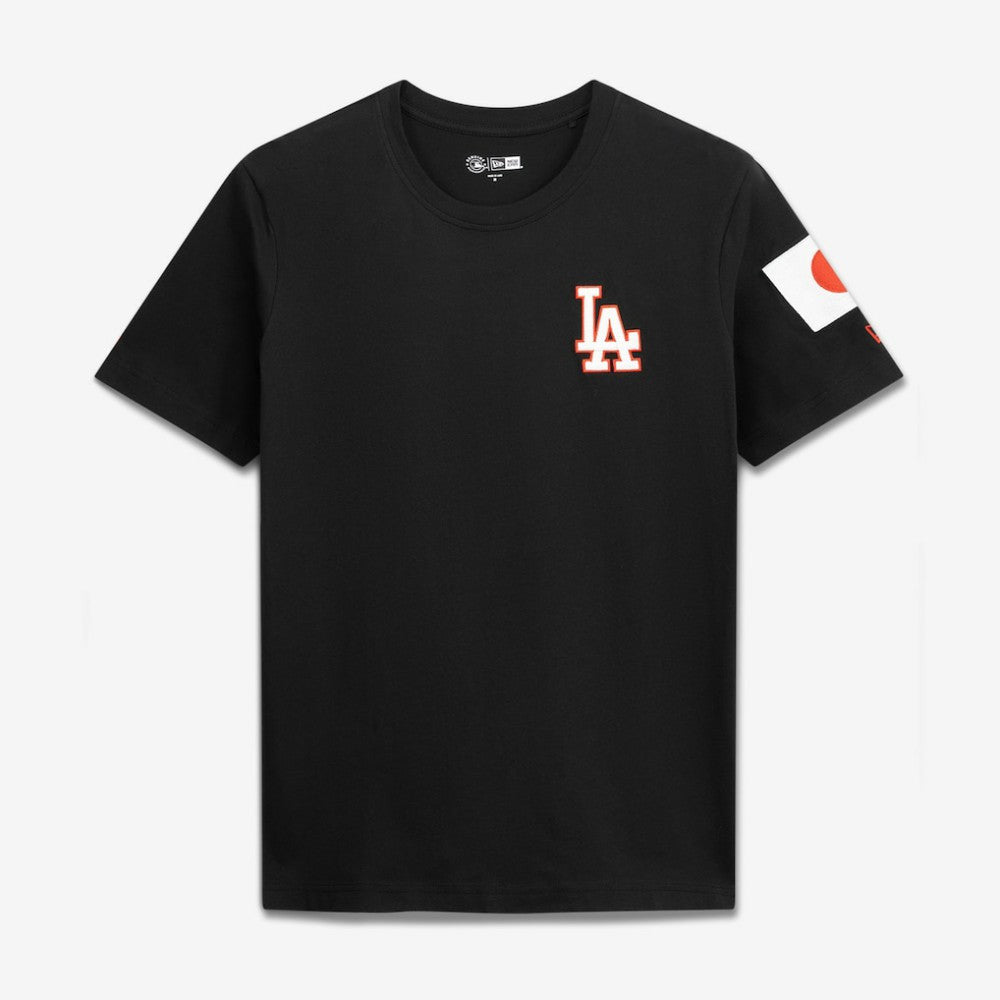 Los Angeles Dodgers Japan Country Flag T-Shirt Black | New Era