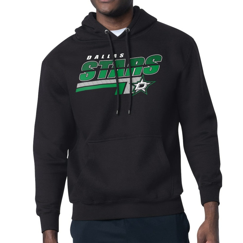 Dallas Stars Starter Logo Push Fleece Hoodie Black
