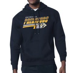 Nashville Predators Starter Logo Push Fleece Hoodie Navy