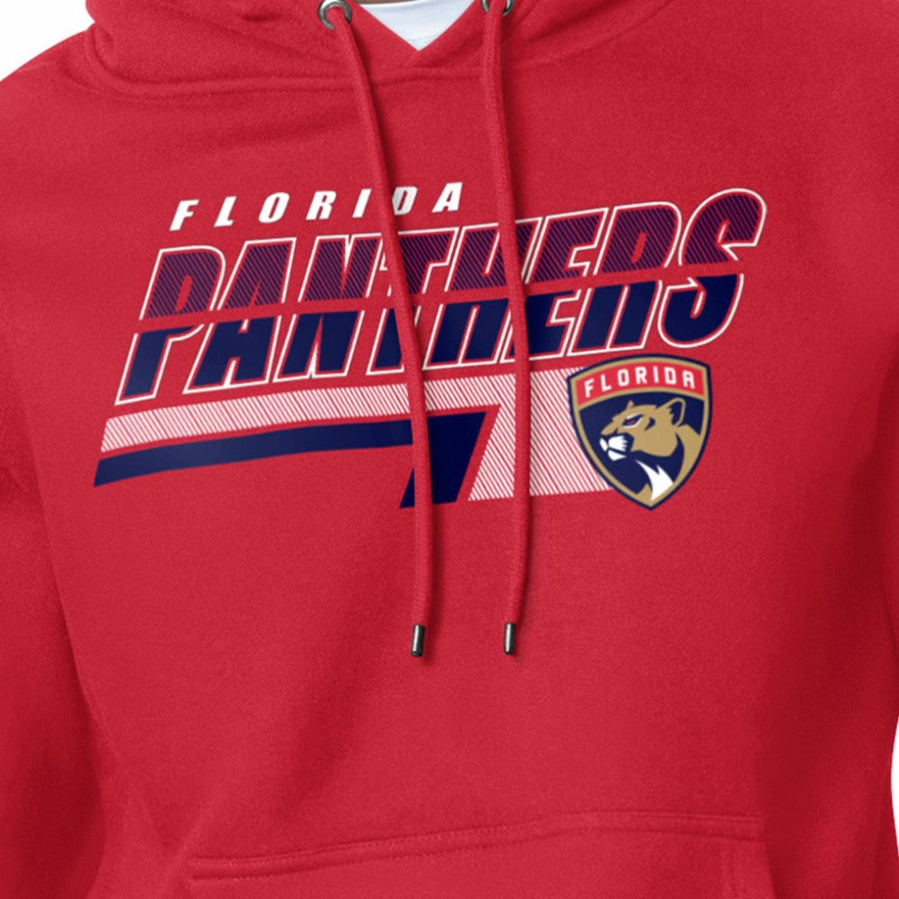 Florida Panthers Starter Logo Push Fleece Hoodie Red