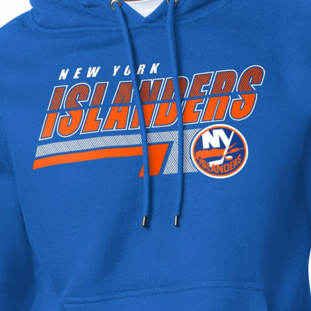 New York Islanders Starter Logo Push Fleece Hoodie Royal