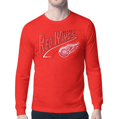 Detroit Red Wings Starter Modern Tailsweep Long Sleeve T-Shirt Red