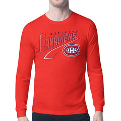 Montreal Canadiens Starter Modern Tailsweep Long Sleeve T-Shirt Red