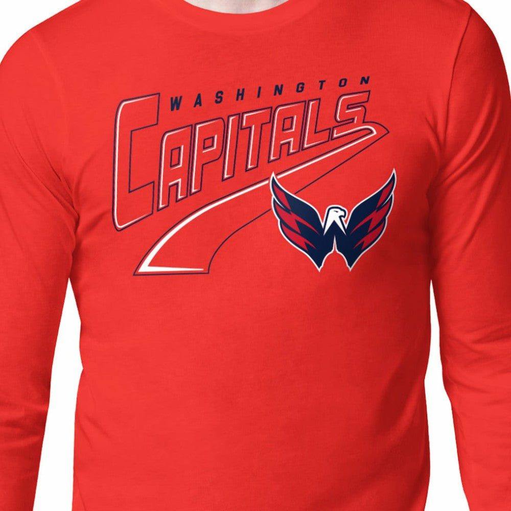 Washington Capitals Starter Modern Tailsweep Long Sleeve T-Shirt Red