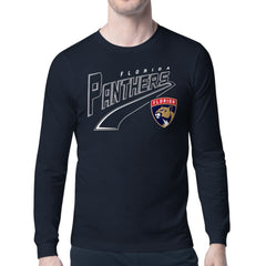 Florida Panthers Starter Modern Tailsweep Long Sleeve T-Shirt Navy