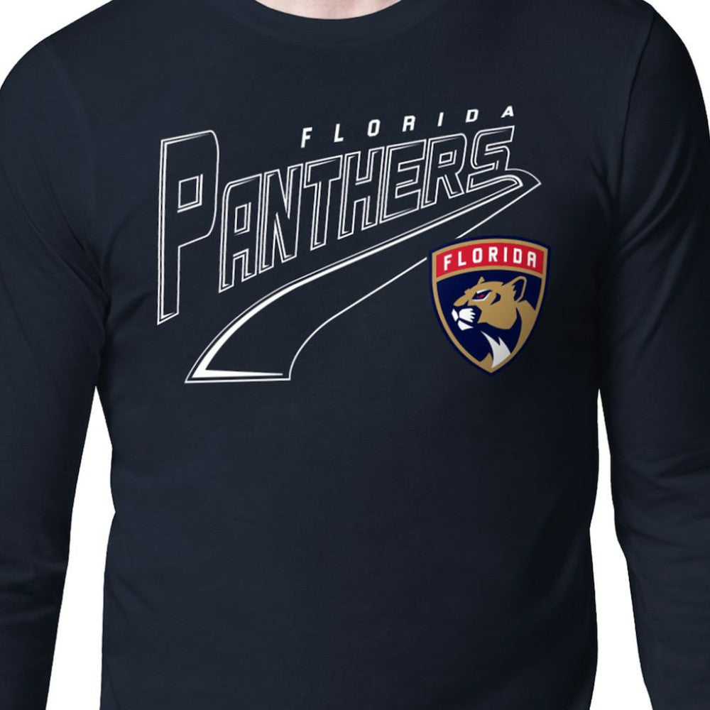 Florida Panthers Starter Modern Tailsweep Long Sleeve T-Shirt Navy