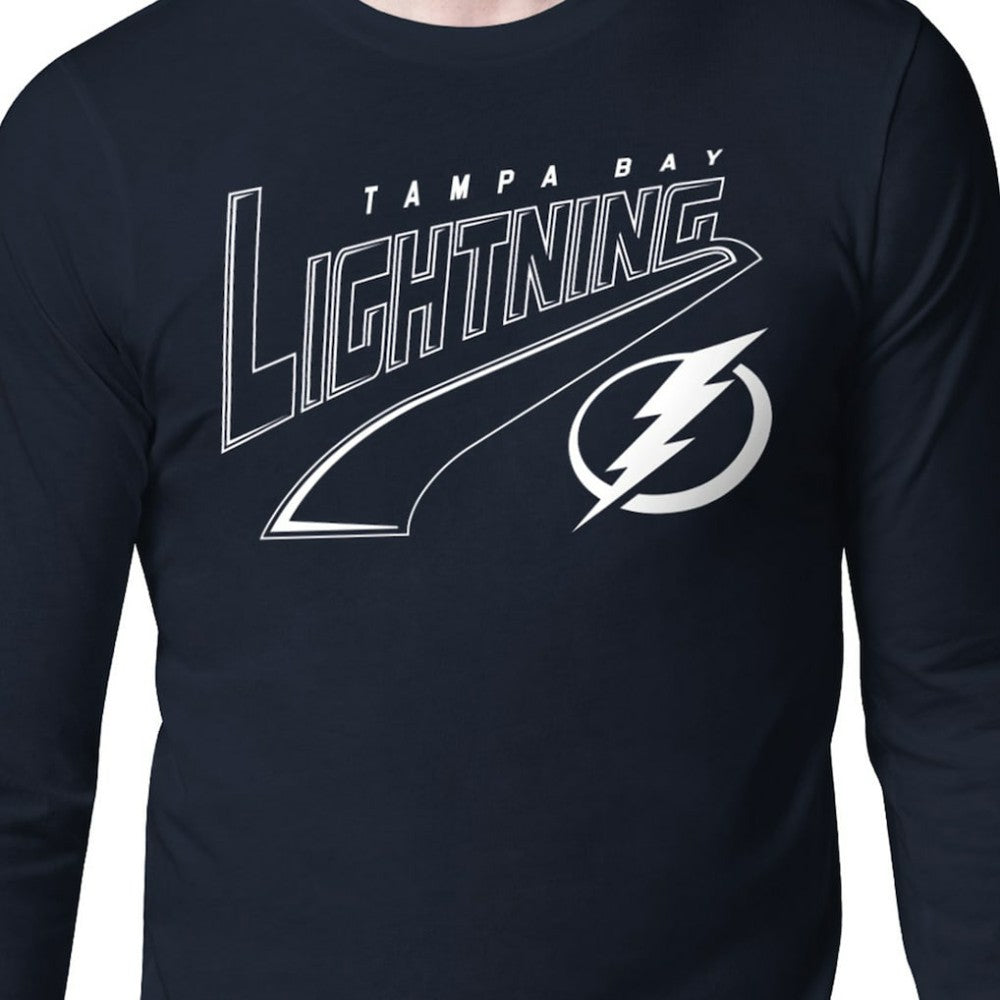 Tampa Bay Lightning Starter Modern Tailsweep Long Sleeve T-Shirt Blue