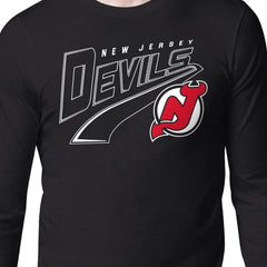 New Jersey Devils Starter Modern Tailsweep Long Sleeve T-Shirt Black