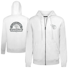 Cleveland Guardians Levelwear Podium Banner Arch Full-Zip Hoodie White