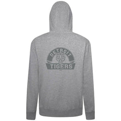 Detroit Tigers Levelwear Podium Banner Arch Full-Zip Hoodie Heather Gray