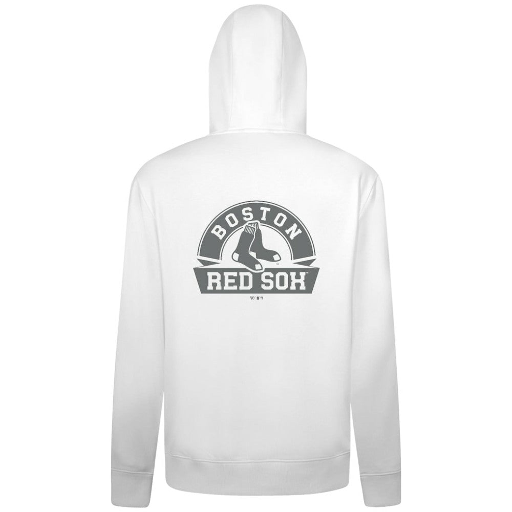 Boston Red Sox Levelwear Podium Banner Arch Full-Zip Hoodie White