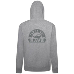 Tampa Bay Rays Levelwear Podium Banner Arch Full-Zip Hoodie Heather Gray