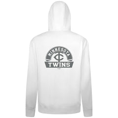 Minnesota Twins Levelwear Podium Banner Arch Full-Zip Hoodie White