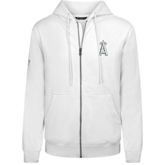 Los Angeles Angels Levelwear Podium Banner Arch Full-Zip Hoodie White