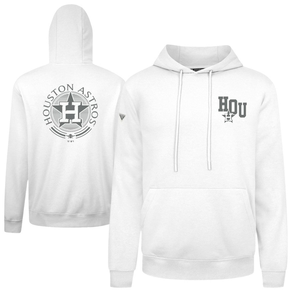 Houston Astros Levelwear Podium Valiant Hoodie White