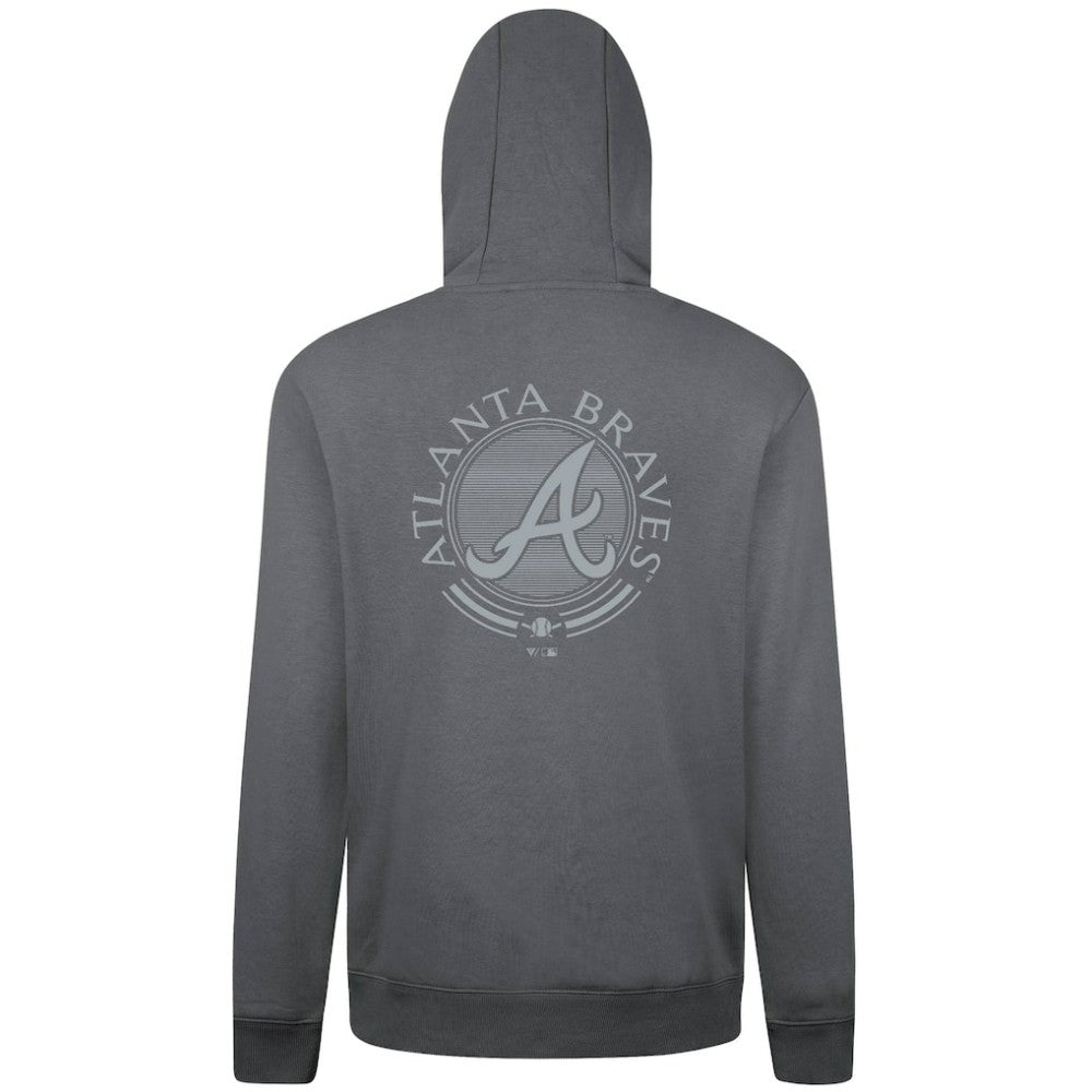 Atlanta Braves Levelwear Podium Valiant Hoodie Gray