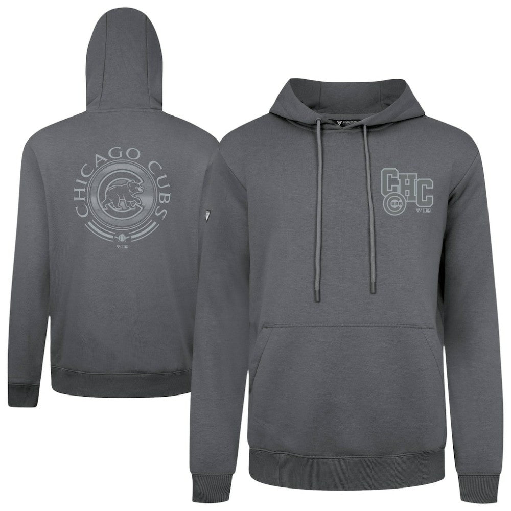 Chicago Cubs Levelwear Podium Valiant Hoodie Gray