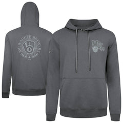Milwaukee Brewers Levelwear Podium Valiant Hoodie Gray