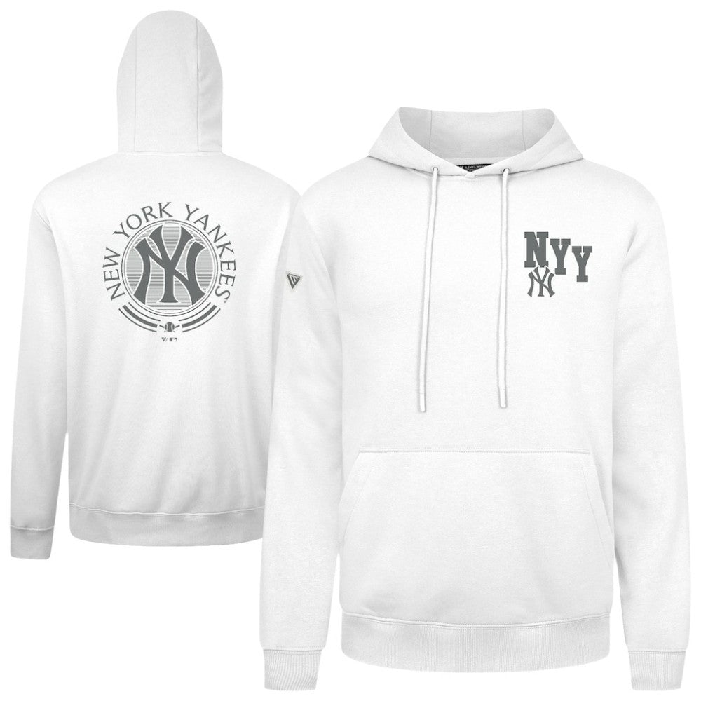 New York Yankees Levelwear Podium Grain Hoodie White