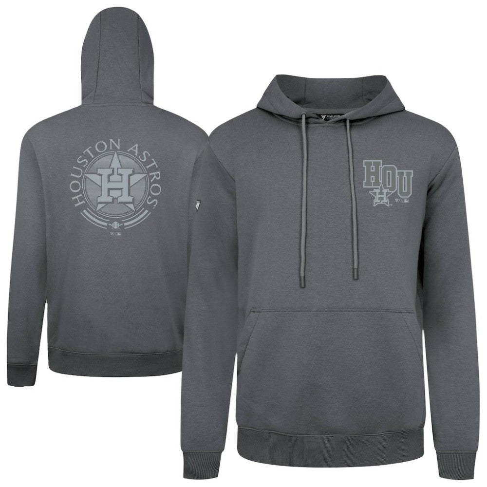 Houston Astros Levelwear Podium Grain Hoodie Gray
