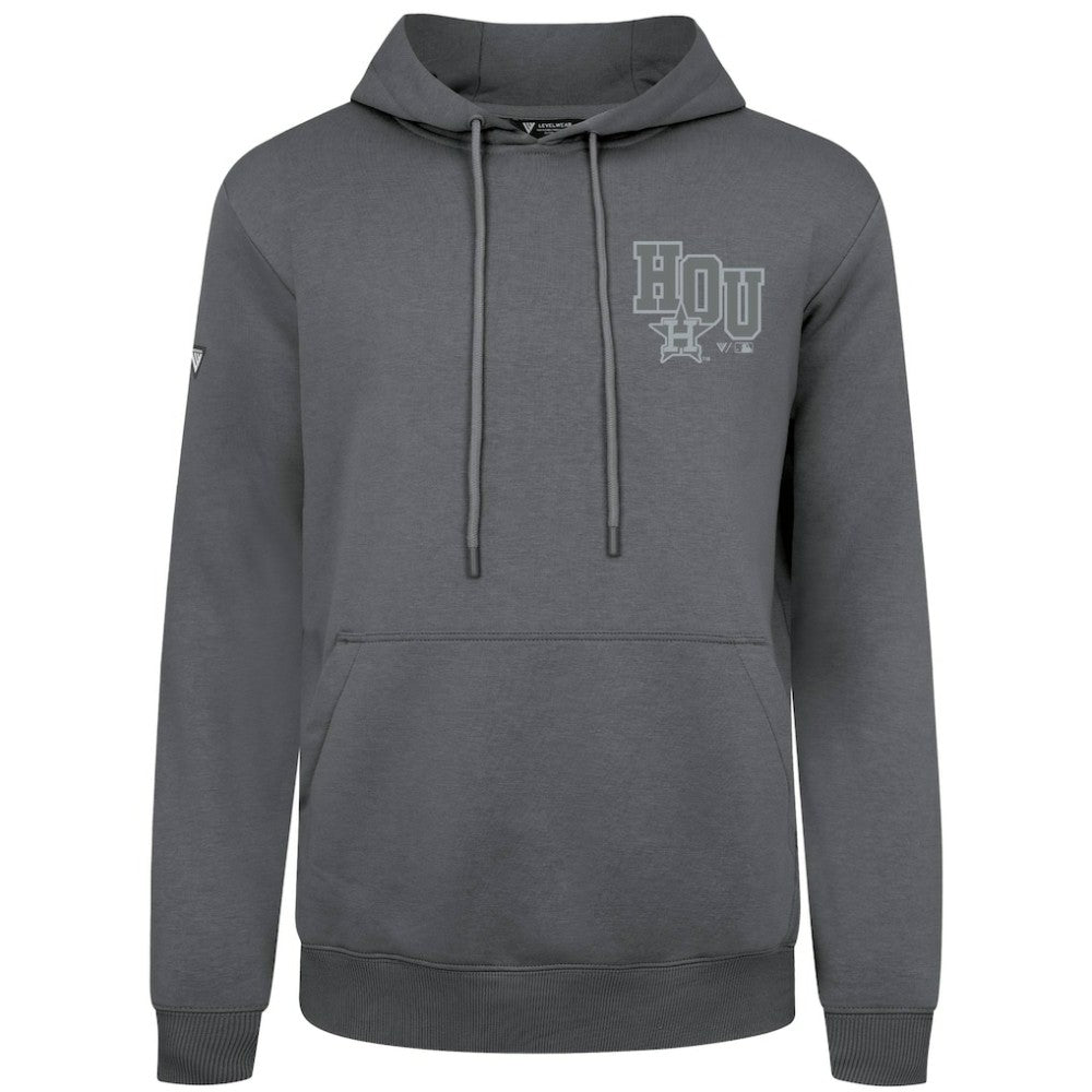 Houston Astros Levelwear Podium Grain Hoodie Gray