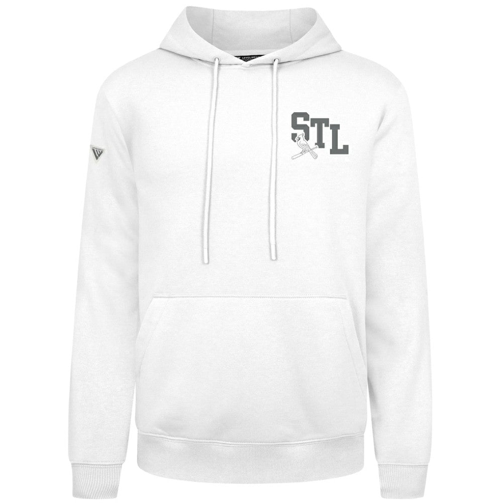 St. Louis Cardinals Levelwear Podium Grain Hoodie White