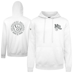 Milwaukee Brewers Levelwear Podium Grain Hoodie White