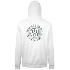 Milwaukee Brewers Levelwear Podium Grain Hoodie White