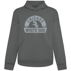 Chicago White Sox Levelwear Luxe Signature Banner Arch Tri-Blend Hoodie Gray