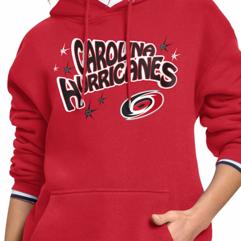 Carolina Hurricanes Starter Women's Fireworks Fleece Hoodie Red